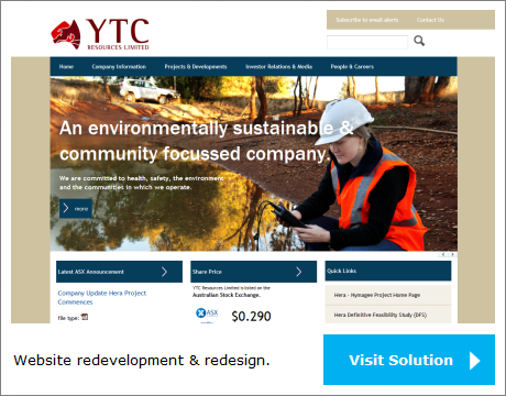 Latest solution - website redesign and redevelopment