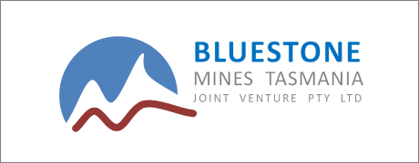 Bluestone Mines Tasmania logo design