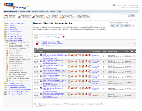 Gull manual - document management system
